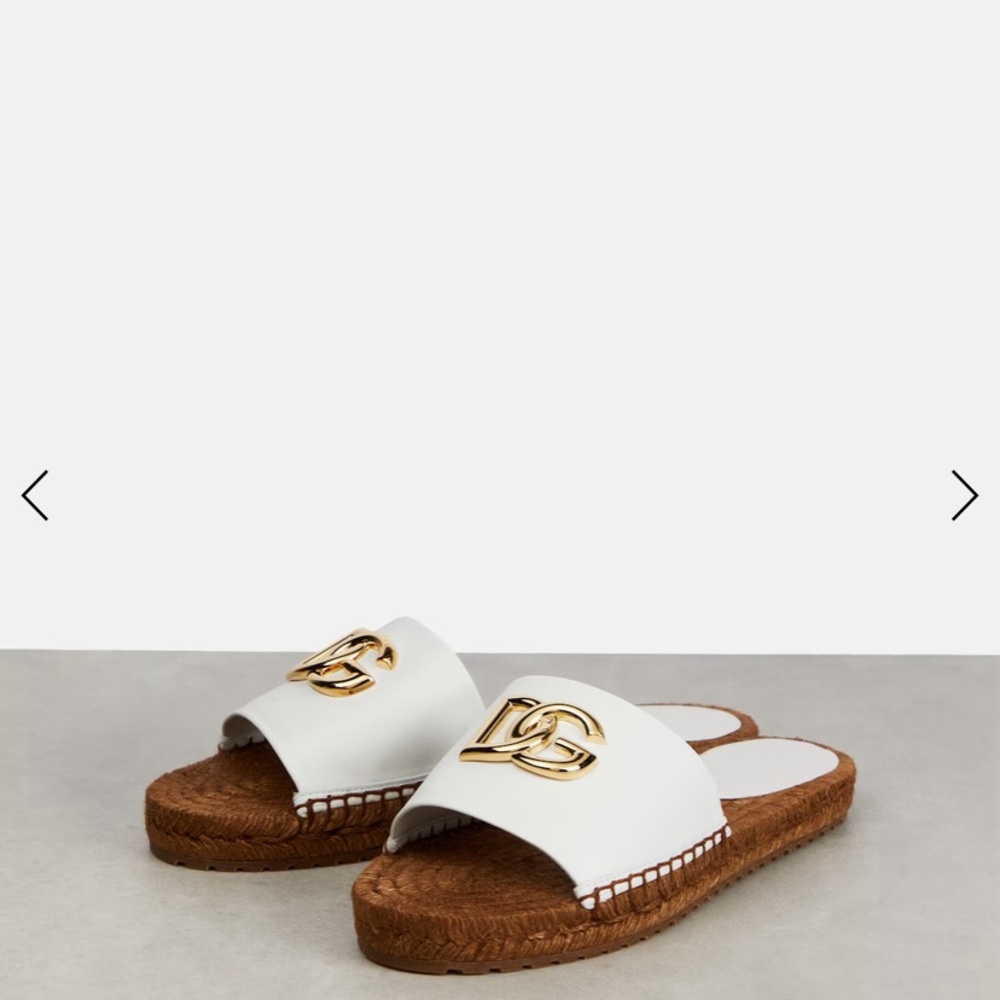 Dolce and Gabbana embellished leather slides size 41 - Picture 5 of 16